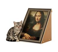 Cat Cardboard Scratcher, Painting Shape Kitten Claw Sharpening, Retro Picture Frame Cat House, for Trainers, Animal Lovers, Home, Office, Shelters, Bedroom, Living Room, Study