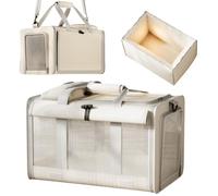 Cat Carrier 18.5x11.81x11.42 pulgadas | Portable Kitten Carrying Crate | Dog Bag Carrier | for Short Trips Walking Car Indoor Outdoor Outings Camping
