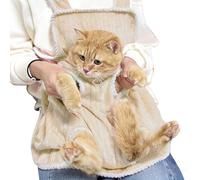 Cat Carrier Apron - Soft Breathable Pet Sling with Drawstring | Hands-Free Cat Bonding Apron For Women & Men, Sleeping Pocket For Grooming, Nail Trimming & Indoor Cuddling