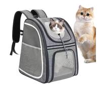 Cat Carrier Backpack, Puppy Backpack Carrier, Transpirable Pet Bag with Adjustable and Ergonomic Fit for Adventures, Hiking, Or Daily Commutes, 15,75 x 12,99 x 11,02 pulgadas