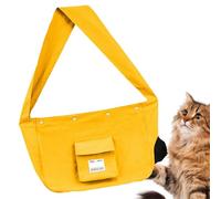 Cat Carrier Bag, Cat Carrying Sling Breathable Canvas Bag, Pet Carrier Bag, Shoulder Chest Bag, Pet Sling Carrier, Easy To Use, Portable for Traveling Hiking Camping Pets