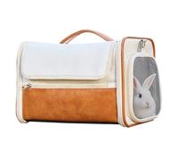 Cat Carrier Bag, Ventilated Dog Carrying Bag, Waterproof Breathable Pet Transport Case, Handbag Design, Soft Sides, 9.06x12.6 Inches, Ideal for Puppy Rabbits Ferrets