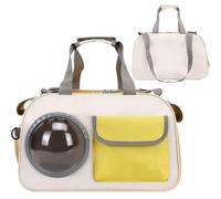 Cat Carrier, Bubble Window Backpack, Travel Pet Bag, Breathable Mesh Design, Sturdy Hard Shell, Adjustable Straps, Easy Carry, Safe Travel, Stylish Look, Perfect for Car, Hiking, 45x26x28cm