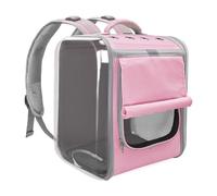 Cat Carrier, Mochila Transpirable for Mascotas (Perros y Gatos), Ideal for Viajes y Actividades al Aire Libre. Perfecta for Yorkshire Terrier y Chihuahua.,For Pets(Black with Camera)