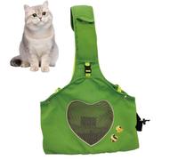 Cat Carrier, Puppy Travel Sling Bag with Adjustable Shoulder Straps and Handles, Breathable Pet Travel Bag for Long-Distance Journeys, Secure and Comfortable, 14.57x12.99x6.69 Inches