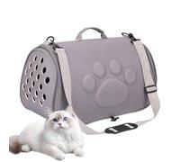 Cat Carrier - Shoulder Strap Cat and Dog Bag, Breathable Puppy Outgoing Bag with Shoulder Strap | Soft Portable Foldable Pet Travel Carrier for Hiking, Outdoor, Airplane, Camping, Commuting, Veterinar