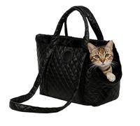 Cat Carrier | Waterproof Adjustable Shoulder Strap Pack | Pet Bag Carrier | Cats Puppies Kittens Winter Travel Walk Car Outdoor Public Transit