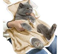 Cat Carrying Apron - Breathable Adjustable Carrier, Pet Companion Sling with Build, Grooming Apron with Design, Accessory for Adults Women Men Teens Animal Lovers Bonding Nail Trimming Ba