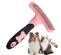 CAT CAT, Enfermera De Mascotas - Herramienta De Privación De Dos Agujeros Para El Cuidado De La Piel | El Peine De Ancho Extra Para Escapar De La Base Con Un Mango No G