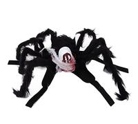 Cat Cat Halloween Spider Spider Diseño Funny Diseño Atentable Simulación Atentable Ajustable Copa de Mascotas para la Fiesta de Halloween (L)