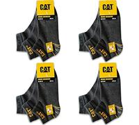 CAT Caterpillar 12 pares de zapatillas de trabajo WORK SNEAKERS de trabajo, calcetines en tallas 39-50, 12 Pairs Gris, 43-46