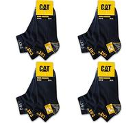 CAT Caterpillar 12 pares de zapatillas de trabajo WORK SNEAKERS de trabajo, calcetines en tallas 39-50, 12 Pairs Azul, 43-46