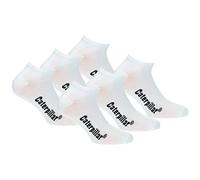 CAT Caterpillar 6 pares de calcetines de hombre fantasma zapatillas suaves algodón al tobillo, Color blanco., 43-46