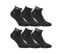 CAT CATERPILLAR HOMBRE 6 PARES CALCETINES DE TRABAJO BAJOS (43-46, 6 pares de Gris)