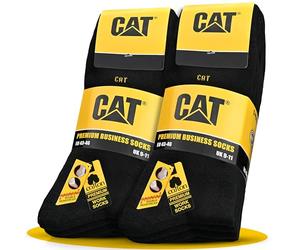 CAT CATERPILLAR PREMIUM BUSINESS SOCKS 10 pares Calcetines de Trabajo alcetines finos para hombre, talla 35-50
