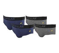 CAT Caterpillar Slip Hombre (Paquete de 4) - Algodón Elástico (Multicolor, L)