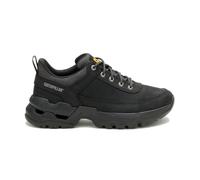 CAT Caterpillar Surge Hiker LO Black (P726592) - Zapatos negros de piel y nobuck para hombre, con cordones y suela plana, transpirables y resistentes, antideslizantes, Negro , 43 EU