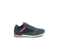 CAT Caterpillar Ventura Grey (P726271) - Zapatos de suela plana gris para hombre, con cordones, de ante y malla, transpirables y cómodos, estilo casual, azul marino, 41 EU
