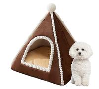 Cat Cave Bed - Cat Beds | Cats Tent Bed | Removable Washable Cushion Pillow Foldable Portable Pet Beds Winter Warm Cozy Pet Hut Safety Nest Tent House for Bedroom Living Indoor