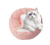 Cat Cave Bed, Indoor Kitten Sleeping Nest, Soft Washable Pet Resting Bed, Cozy and Comfortable Design, Compact Ideal para pequeños a medianos gatos y perros, suministros para mascotas en casa