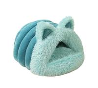 Cat Cave Bed, Pet Hideaway, Enclosed Design Soft Warm House for Cat, Small Dog, Indoor Use, 19.69x16.54x11.81 Inches, Plush PP Cotton Material, Cozy and Comfortable