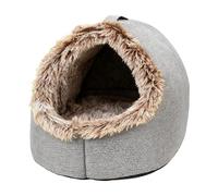 Cat Cave Bed - Plegable Cat Cave Cave Bed, extraíble para fácil limpieza, extraíble y lavable, forro suave, interior para máximo calor, Home Pet Accessory, 15,75 x 13,39 x 12,6 pulgadas