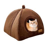 Cat Cave Bed, Plush Indoor Sleeping Nest, Warm Winter Resting Shelter, Soft Thermal Pet Supplies, Compact Ideal for Small, Medium, Large Cats to Sleep, Hide, and Stay Cozy