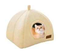 Cat Cave Bed, Plush Sleeping Nest, Thermal Indoor Resting Pod, Cozy Enclosed Shape, Soft Cushion Interior, Warm Winter Shelter, Perfect for Small, Medium, Large Cats, Home, Bedroom, Lounge, 30x30x30cm