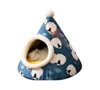 Cat Cave Bed, Triangle Plush Bed, Cat Bed with Cover, Dog Tent Bed, Thickened Cat Nesting, Plush Cat Nesting, Self-Warming Puppy Pad, Cat Nesting Bed, Cat Burrow Pad, Indoor Cat Bed, Dog Tent for Cats