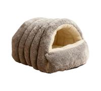 Cat Cave Bed, Washable Plegable House, Enclosed Pet Bed with Soft Plush, Winter Sleeping with Comfortable Interior, Indoor Pet Furniture, Home Use for Kitten Puppy Bunny Balcony Cold Weather