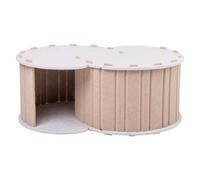 Cat Cave Donut, Kittens Tunnel Bed, Large Scratching Kitten Nest, Detachable Pets House, Resting, Ideal for Cats, Bunnies, Home 15.51x22.87x9.45 pulgadas