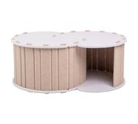 Cat Cave Donut, Large Felt Tunnel Bed, Detachable Scratching Nest, Cozy Indoor Play and Rest, Ideal for Kittens, Cats, Bunnies, Small Pets, Home, 15.51x22.87x9.45 Inches