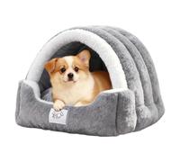 Cat Cave - Soft Kitten Bed | Calming Sleeping Pet Tent with Removable Pad