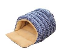Cat Cave - Washable no deslizable Base Shelter, Warm Winter Pet Cave with Removable Washable Cover, Semi-Enclosed Dome Design Cat Hideaway Bed for Puppy Kitten Play Corner Home Winter Christmas