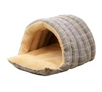 Cat Cave - Washable no deslizable Base Shelter, Warm Winter Pet Cave with Removable Washable Cover, Semi-Enclosed Dome Design Cat Hideaway Bed for Puppy Kitten Play Corner Home Winter Christmas