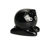 Cat Ceramic Toothpick Holder, Ceramic Cartoon Storage Jar Organizer | 9.5x8.5x8.5cm Decorative Siamese Cat Cotton Swab Container 500g, Provides Neat Storage For Floss And Kitchen Accessories For Home