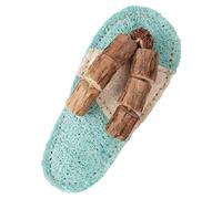Cat Chew Toy Set - Catnip Loofah Teeth Cleaning Slipper Shape Teether, Interactive Kitten Plays Toys | Suitable For Indoor Cats Kittens Self Play Stress Relief Exercise Fun, 5.91x2.56x1.18 Inches