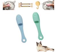 Cat Chin Brush, Cat Chin Scrubber, Silicone Scrubber For Cats Chin Cleaner, Cat Chin Cleaner Brush, Cat Chin Cleaner Silicone, Finger Brushes Suitable For Puppies And Cats (C)