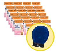 CAT CHOW Comida para gatitos con pavo y calabacín en gelatina 26x85g + Guante de aseo - Cat Chow