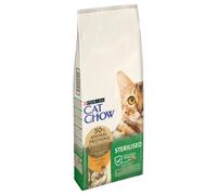 Cat Chow Esterilizado - Pienso seco para gatos adultos esterilizados - Pavo - Cantidad: 15 kg