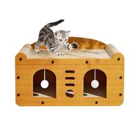 Cat Claw Grinding Pad, Interactive Cat Scratcher, Cat Scratch Pad with Sleeping Area, Cardboard House Cat Scratcher Board Scratch Pads, Cat Play House For Indoor Cats Corrugated Scratcher Box
