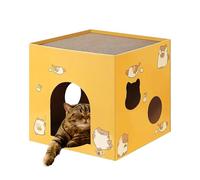 Cat Claw Sharpener House, Indoor Cat Scratcher Cardboard House, Multi-Functional Cat Scratcher Box, Cat Scratcher for Playing, Cat Relaxing House, Cat Sleeping House, Cardboard Cat House, Cat S