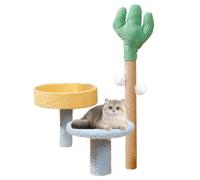 Cat Climbing Tree, Cat Tree with Climbing Tower, Cat Scratching Tree, Cat Tree Tower, Multi- Design Includes Scratching Posts and Ramp for Play and Rest