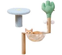 Cat Climbing Tree, Cat Tree with Climbing Tower, Cat Scratching Tree, Cat Tree Tower, Multi- Design Includes Scratching Posts and Ramp for Play and Rest