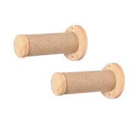 Cat Climbing Wall, Wooden Scratch Ladder, 8,66 x 4,72 x 2,76 pulgadas, Walls Mounted Pet Shelf, Climb Post Set, Safe Furniture Fixture for Kitten Activity and Scratching, Wood Color