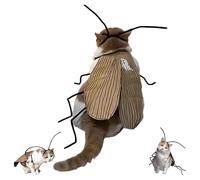 Cat Cockroach Clothing DIY Kit, Funny Cat Costume Accessories, Kitten Costume Accessories with Roach Wings and Antenna, Cockroach Pet Cape Craft Set for Pet Lovers Gift (1 pcs)