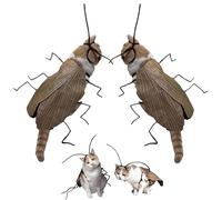 Cat Cockroach Clothing DIY Kit, Funny Cat Costume with Roach Wings and Antenna, Cockroach Kitten Pet Cape Craft Set, for Cats Cosplay Halloween Party Decoration (2Set)