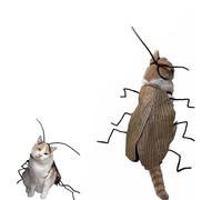 Cat Cockroach Clothing DIY Kit, Funny Cat Costume with Roach Wings and Antenna, Funny Cape Craft Set, Cosplay Halloween Party Decoration for and Small Dog (1pcs)