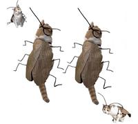 Cat Cockroach Clothing DIY Kit, Funny Cockroach Kitten Pet Cape Craft Set, Kitten Costume Accessories with Wings and Antenna for Cats and Small Dog(2 Set)