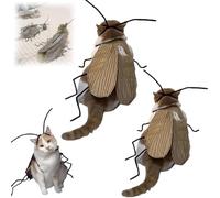 Cat Cockroach Clothing DIY Kit,Kitten Costume Accessories with Roach Wings and Antenna,Funny Cat Costume Accessories,Cosplay Halloween Party Decoration for Cats and Small Dog